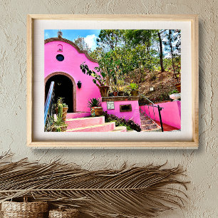Pink Mexican Chapel  Poster