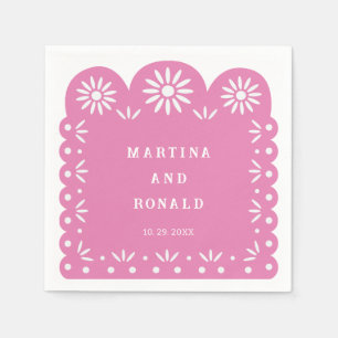 PINK MEXICAN PAPEL PICADO NAPKIN