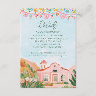 Pink Mexico Destination  Enclosure Card