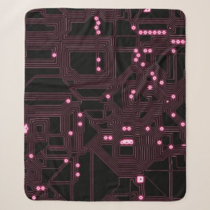 pink micro chip circuit backgroundbackground,3d,ab sherpa blanket