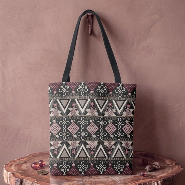Pink Midnight Folk Art  Tote Bag (Creator Uploaded)