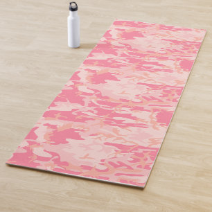 Pink Military Camo Pattern Yoga Mat