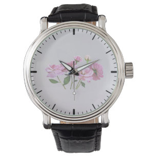 Pink Miniature Roses Watch
