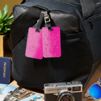 Pink Minimalism  Luggage Tag