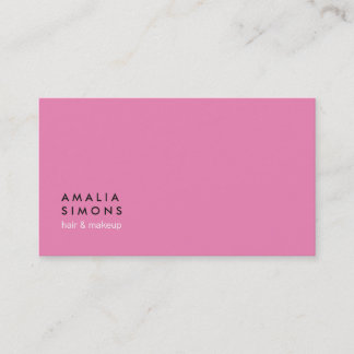 Pink Minimalist Business Cards