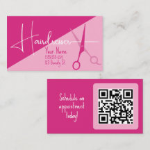 Pink Minimalist Hairdresser fashion