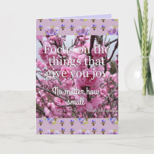 Pink Miracle of Love Flower Floral Photo art Card