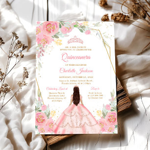 Pink Mis Quince Quinceanera Invitation
