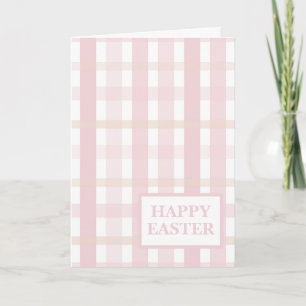 Pink Mix Plaid Card