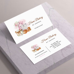 Pink Mixer Sourdough Bread Bakery  Business Card
