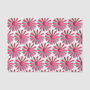 Pink MOD Daisy Flower Spring Summer Garden Wedding Tissue Paper