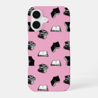 Pink Modern Bookish Bibliophile Book Pattern