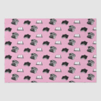 Pink Modern Bookish Bibliophile Book Pattern