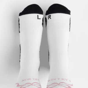 Pink Modern Bows Retro New Mum Baby Girl Socks