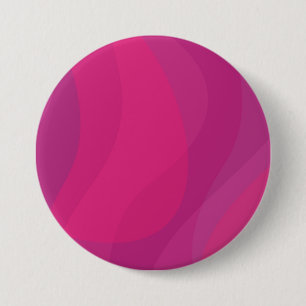 Pink, modern, cool, trendy urban wavy illustration 7.5 cm round badge
