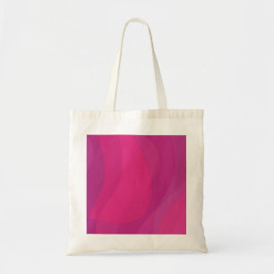 Pink, modern, cool, trendy urban wavy illustration tote bag