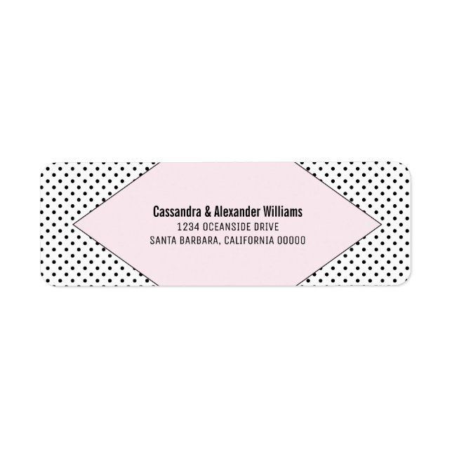 Pink Modern Polka Dots Wedding (Front)