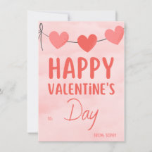 Pink Modern Valentine's Party Invitation