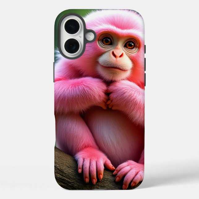 Pink Monkey Phone Case (Back)