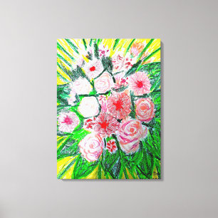 Pink Monochromatic Premium Wrapped Canvas (Gloss)