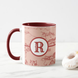 Pink Monogram Chattanooga Toile Mug