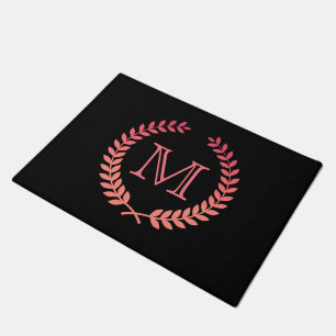 Pink Monogram Doormat