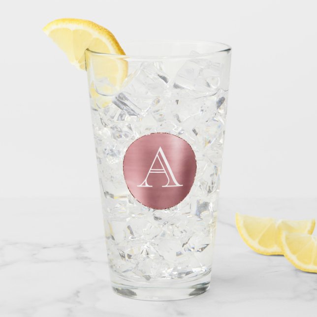 Pink Monogram Glass (Front Ice)