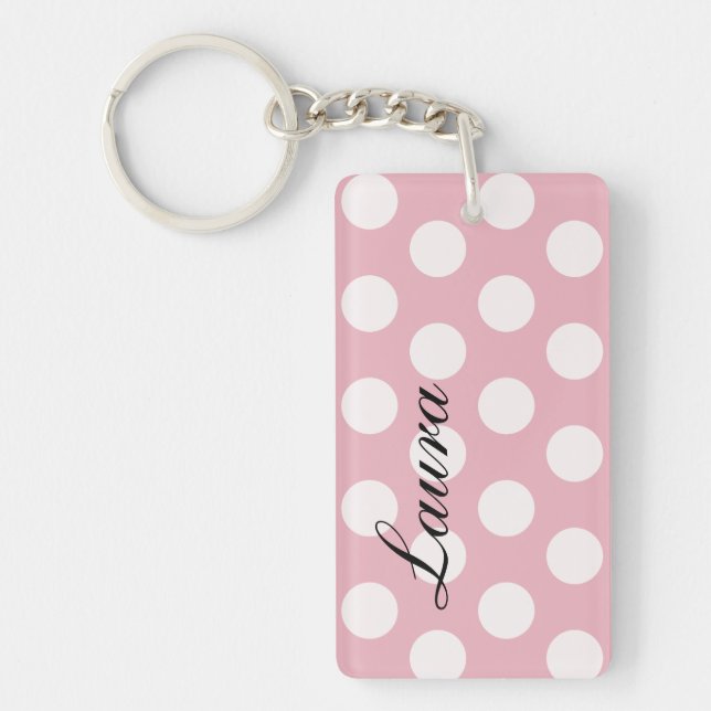 Pink Monogram Keychains (Front)