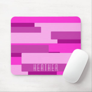 Pink Monogram Mouse Mat