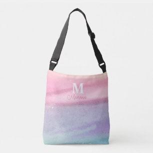 Pink Monogram Name Tote Bag