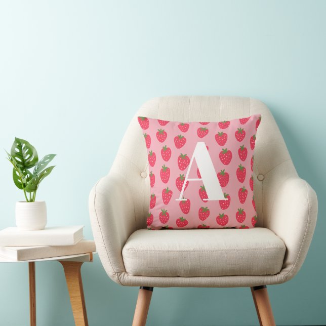 Pink Monogram Nursery Cushion (Chair)