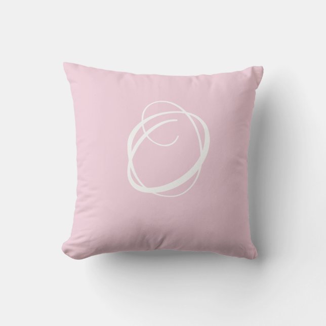 Pink Monogrammed Cushion (Front)