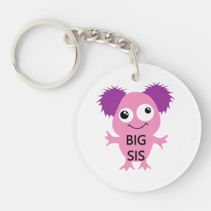 Pink Monster Big Sister Key Ring