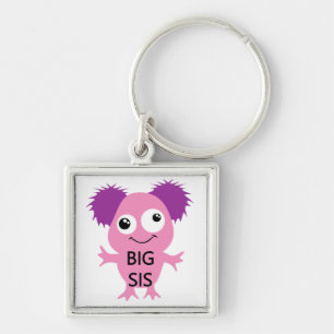 Pink Monster Big Sister Key Ring