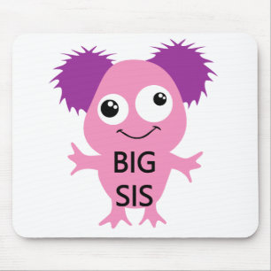 Pink Monster Big Sister Mouse Mat