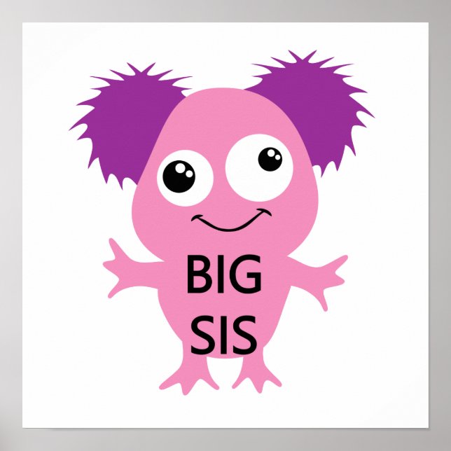 Pink Monster Big Sister Poster (Front)