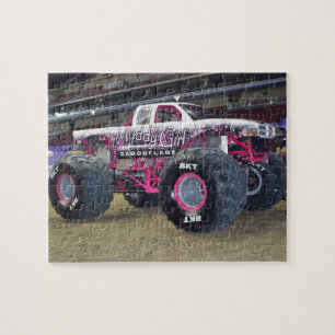 Pink Monster Truck Jigsaw Puzzle