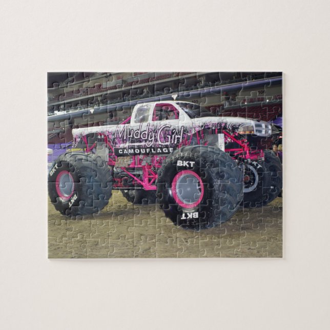 Pink Monster Truck Jigsaw Puzzle (Horizontal)