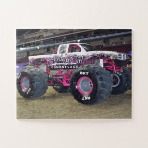 Pink Monster Truck Jigsaw Puzzle