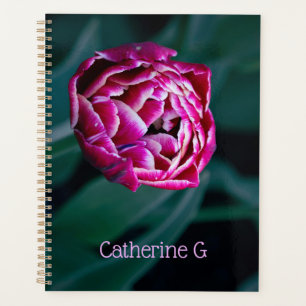Pink moody tulip planner