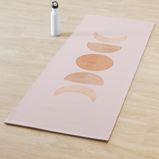 Pink Moon Phases Yoga Mat (In Situ)
