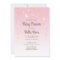 Pink Moon Star Girl Baby Shower Invite