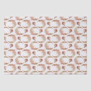 Pink Moons and Flowers Tissue Paper