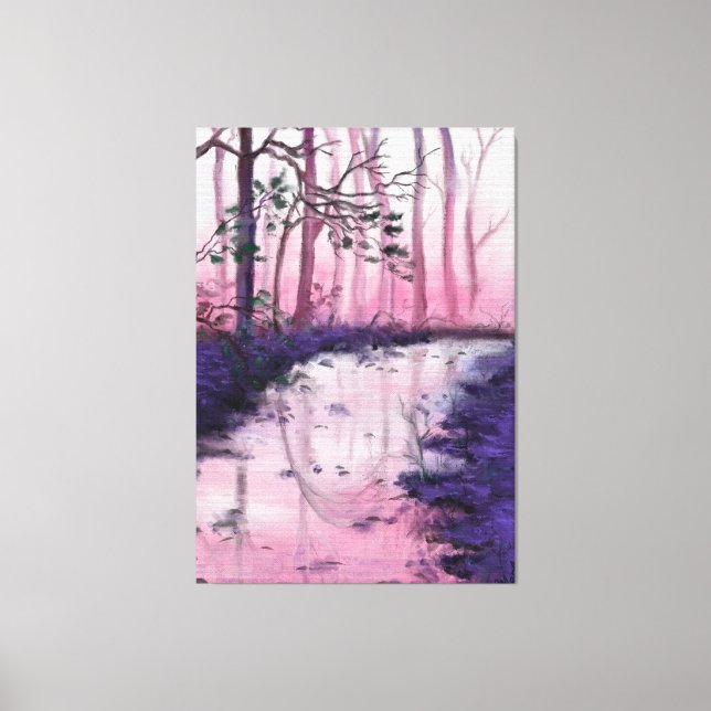 Pink Morning Canvas Print (Front)