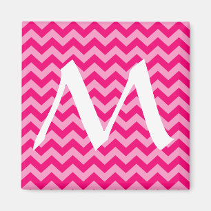 Pink Moroccan Moods Chevrons Magnet