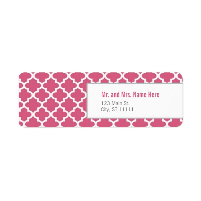 Pink Moroccan Tiles (Front)