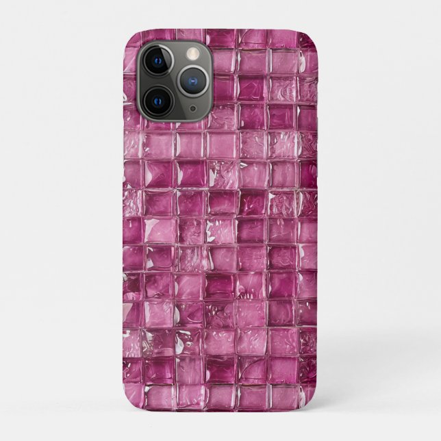 Pink mosaic pattern Case-Mate iPhone case (Back)