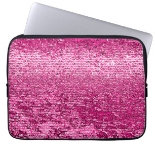 Pink mosaic pattern laptop sleeve
