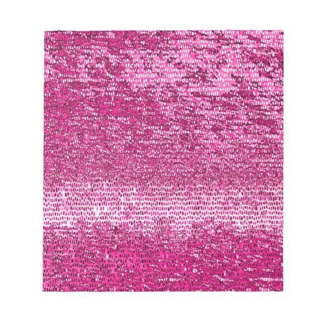 Pink mosaic pattern notepad (Front)