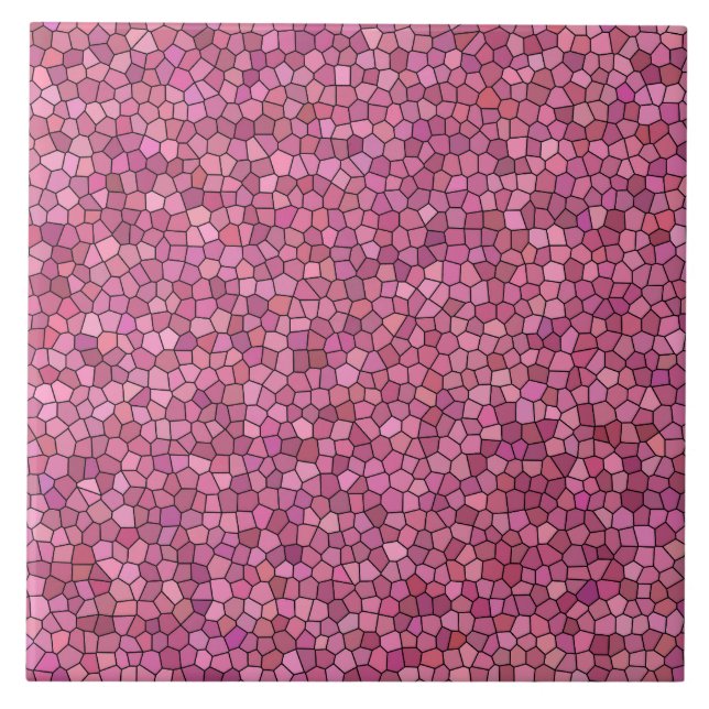 Pink Mosaic Pattern Tile (Front)